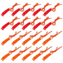 Conjunto de apitos de segurança AUGSUN Emergency Plastic com cordão x20