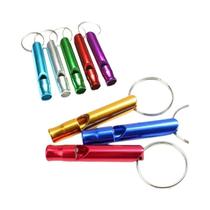 Conjunto De Apitos De Segurança Esportivos Em Alumínio 4 Peças Chaveiro Sobrevivência Ao Ar Livre