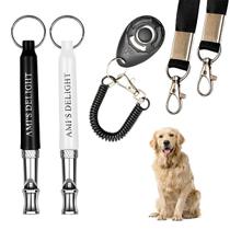 Conjunto de apitos para cães Ami's Delight, 2 peças, ultrassônico ajustável