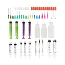 Conjunto De Aplicadores De Cola De Precisão Com 64 Peças, Seringa Com Ponta Cega Para Óleo, Tinta E Conjunto De Aplicadores De Cola De Precisão Com 64 Peças, Seringa Com Ponta Cega Para Óleo, Tinta E