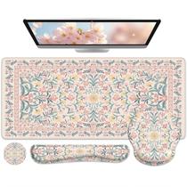 Conjunto de apoio de pulso para teclado e teclado iCasso Large Desk Pad