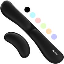 Conjunto de apoio para pulso para teclado e mouse KLIM em espuma viscoelástica com gel Conjunto de apoio para pulso para teclado e mouse KLIM em espuma viscoelástica com gel