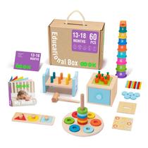 Conjunto de aprendizagem Montessori Toys Tookyland 8 em 1 para criança de 1 ano