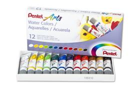 Conjunto de aquarela Pentel Arts 12 cores de tubos de 5 mL WFRS-12