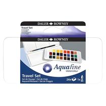 Conjunto de Aquarelas em Pastilhas Daler & Rowney Aquafine 24 Cores