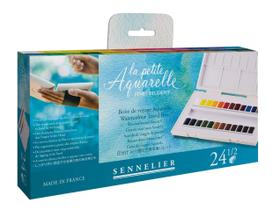 Conjunto de Aquarelas SENNELIER La Petite Aquarelle 24 Meias Pastilhas Conjunto de Aquarelas SENNELIER La Petite Aquarelle 24 Meias Pastilhas