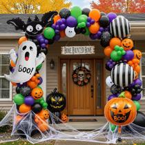 Conjunto de arco de balão de Halloween Froufing com abóbora Ghost Bat