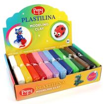Conjunto de argila de modelagem Pepy Plastilina 24 barras 40g multicolorido