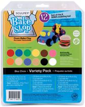 Conjunto de argila de polímero Sculpey Bake Shop 12 cores com ferramenta Conjunto de argila de polímero Sculpey Bake Shop 12 cores com ferramenta
