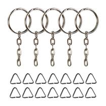Conjunto De Argolas 23mm Com Corrente & Triangulo 8mm Arte Conjunto De Argolas 23mm Com Corrente & Triangulo 8mm Arte