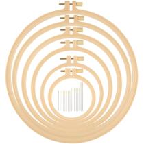 Conjunto de argolas de bordado Phinus de 6 tamanhos com 16 agulhas para costura Conjunto de argolas de bordado Phinus de 6 tamanhos com 16 agulhas para costura