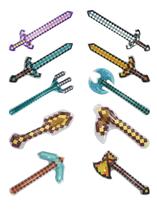 Conjunto de armas infláveis MKOrk&FZSX Blow up Sword Axe Pickaxe Conjunto de armas infláveis MKOrk&FZSX Blow up Sword Axe Pickaxe