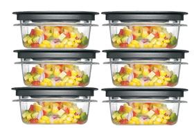 Conjunto de armazenamento de alimentos Utensiliux Rubbermaid Premier 1,25 L 12 unidades