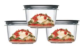 Conjunto de armazenamento de alimentos Utensiliux Rubbermaid Premier 7 Cup x3 Conjunto de armazenamento de alimentos Utensiliux Rubbermaid Premier 7 Cup x3