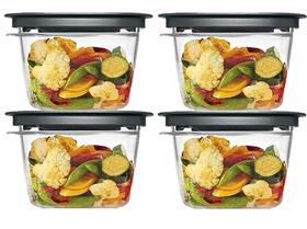 Conjunto de armazenamento de alimentos Utensiliux Rubbermaid Premier 8 peças
