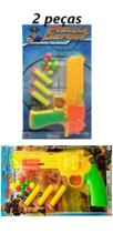 Conjunto de arminhas de brinquedo pistola plástica lança dardos cód. 18 e 19 - FOLIA