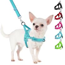 Conjunto de arnês e coleira para cães SlowTon No Pull para cães pequenos