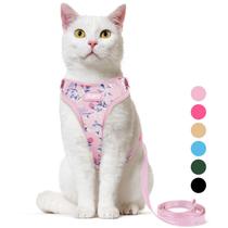 Conjunto de arnês e coleira para gatos Supet Escape Proof para caminhar