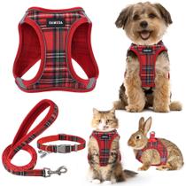 Conjunto de arnês para animais de estimação GAMUDA Small Dog Step-in Reflective Red S