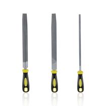 Conjunto de arquivos CMENINCY Metal 3 peças de aço carbono de 20 cm