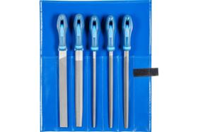 Conjunto de arquivos Pferd 542WR250H2 Type Cut 2 Machinist's 250 mm 5 unidades Conjunto de arquivos Pferd 542WR250H2 Type Cut 2 Machinist's 250 mm 5 unidades