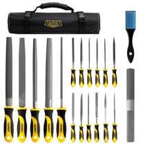 Conjunto de arquivos TARIST 19 unidades de metal e lima com bolsa de ferramentas para metal/madeira