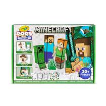 Conjunto de Arte 3D Crayola Minecraft POPs - Com Livro para Colorir (6+ Anos)