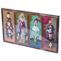 Conjunto de arte de parede em tela Silver Buffalo Haunted Mansion 4 unidades Conjunto de arte de parede em tela Silver Buffalo Haunted Mansion 4 unidades