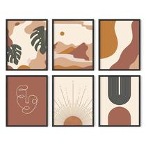 Conjunto de arte de parede HAUS AND HUES Boho Prints Mid Century Modern Conjunto de arte de parede HAUS AND HUES Boho Prints Mid Century Modern