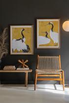 Conjunto de arte de parede KALALOU CHH1487 com 2 impressões emolduradas 55x3x70 cm