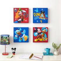 Conjunto de arte de parede LED em tela Idea Nuova Disney Mickey Mouse Conjunto de arte de parede LED em tela Idea Nuova Disney Mickey Mouse