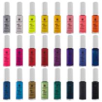 Conjunto de arte de unhas SHANY Nail Polish com 24 cores e pincel fino