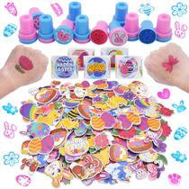 Conjunto de artes e ofícios de Páscoa JOYIN 1000+, adesivos, carimbos, etc