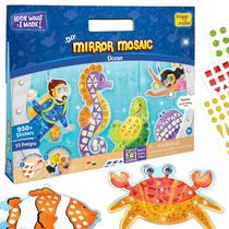 Conjunto de artesanato Imagimake Mirror Mosaic Ocean Theme Kit de arte infantil