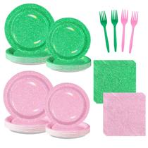 Conjunto de artigos de festa com tema de bruxa grenciana, 96 unidades para meninas