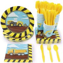 Conjunto de artigos de festa Juvale Construction Theme para 24 crianças Conjunto de artigos de festa Juvale Construction Theme para 24 crianças