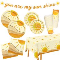 Conjunto de artigos para festas Gatherfun Boho Sun-Theme Birthday 25 Conjunto de artigos para festas Gatherfun Boho Sun-Theme Birthday 25