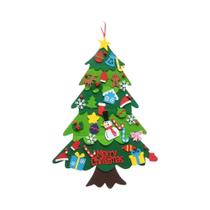 Conjunto De Árvore De Natal Em Feltro DIY Para Crianças, Decorações De Ano Novo 2025, Ideia De
