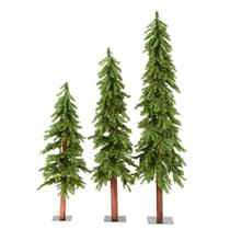 Conjunto de árvores de Natal Vickerman Natural Alpine 1,2 m 1,5 m 1,8 m