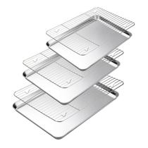 Conjunto de assadeira com rack de resfriamento Amrules em aço inoxidável