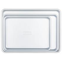 Conjunto de assadeiras, aço aluminizado Viking, antiaderente, 3 unidades