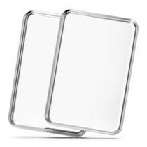 Conjunto de assadeiras Bastwe em aço inoxidável 20cm Bakeware x2 Conjunto de assadeiras Bastwe em aço inoxidável 20cm Bakeware x2