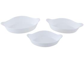 Conjunto de Assadeiras de Vidro Marinex - Opaline 3 Peças