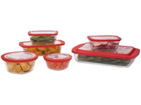 Conjunto de Assadeiras de Vidro Marinex Prática Conjunto de Assadeiras de Vidro Marinex Prática
