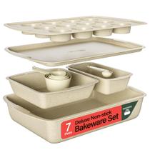Conjunto de Assadeiras Emporio Kitchen 7 Peças Antiaderente Mármore