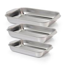 Conjunto de assadeiras inox 3 peças