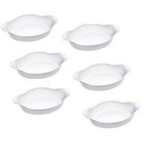 Conjunto de Assadeiras Marinex Opaline Oval Média 1 Litro - 6 Peças