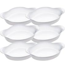 Conjunto de Assadeiras Marinex Opaline Oval Pequena 600ml - 6 Peças