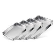 Conjunto de assadeiras retangular alta 4 peças Conjunto de assadeiras retangular alta 4 peças