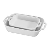 Conjunto de assadeiras STAUB Ceramics retangular, 2 peças, branco